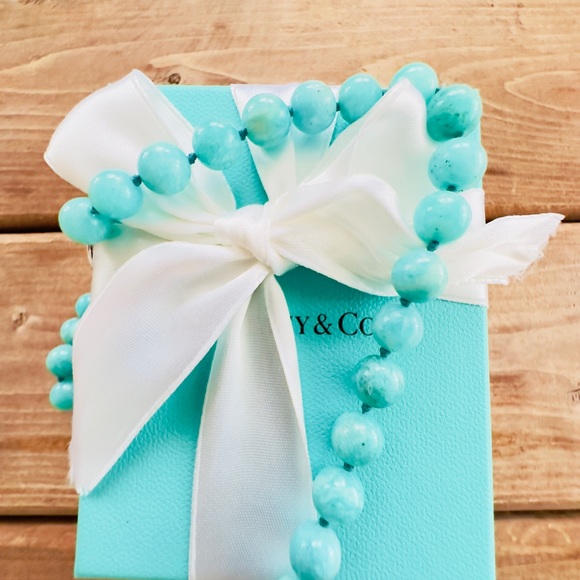 ❤️TIFFANY & CO Amazonite Bead Strand Necklace❤️ - Picture 4 of 8